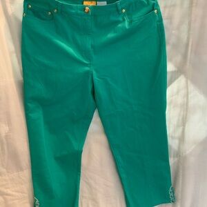 Ruby Rd. Vibrant Teal Ankle Jeans